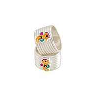 Enamel Birds Design Adjustable Toe Ring