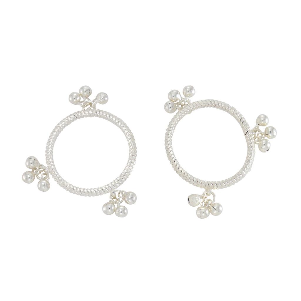 Silver Anklet for Babies – Adjustable & Lightweight by Srimathi Jewelers