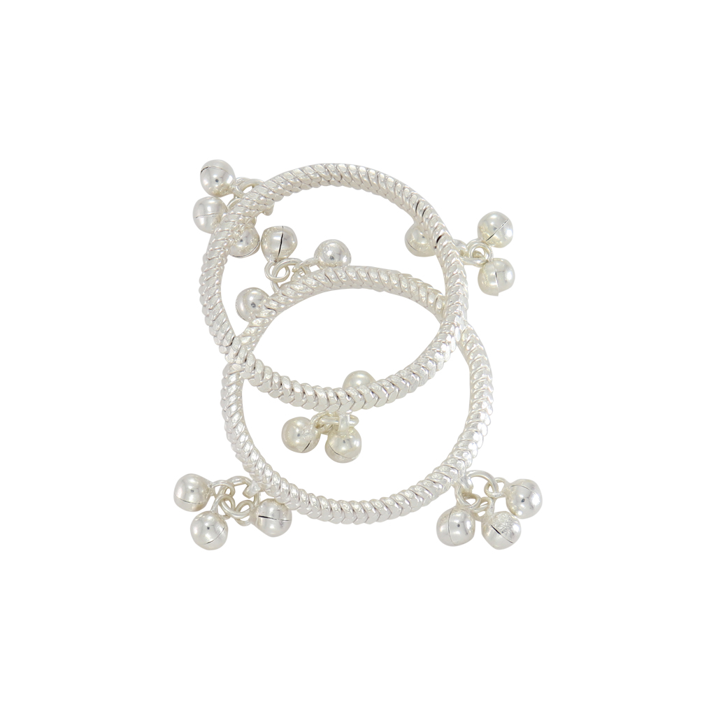 Silver Anklet for Babies – Adjustable & Lightweight by Srimathi Jewelers