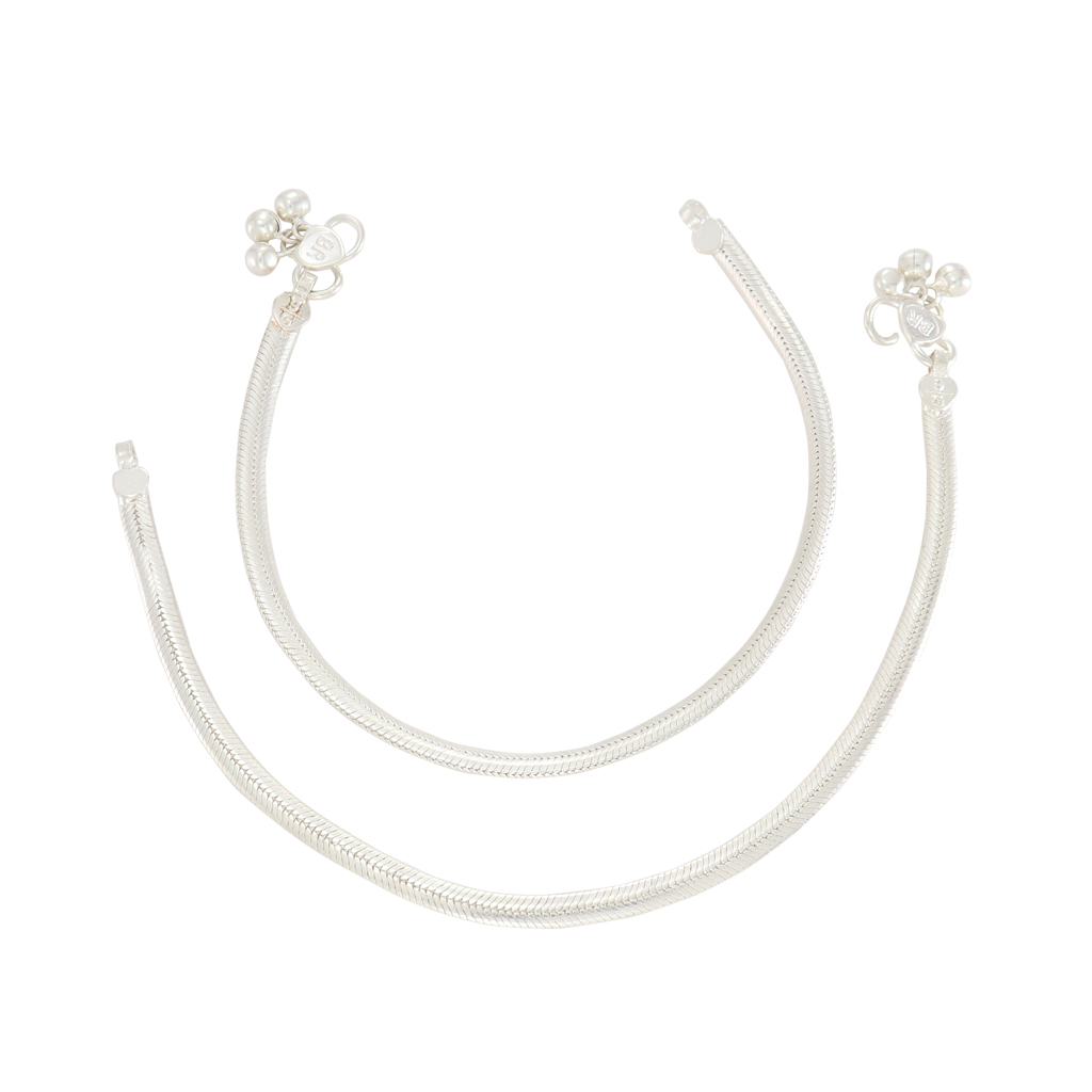 Silver Anklet for Women – Traditional Payal