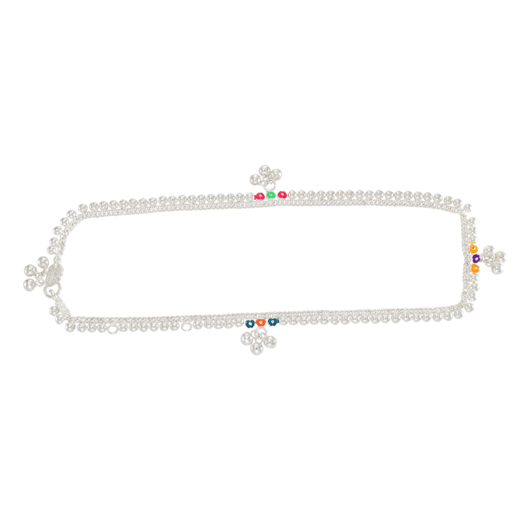 Silver Arunal Hipchain for Baby – Traditional Waist Chain