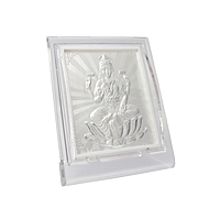 Pure Silver Lakshmi Frame – Divine Blessings