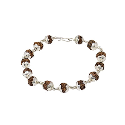 Silver Rudraksha Bracelet Silver Rudraksha Bracelet