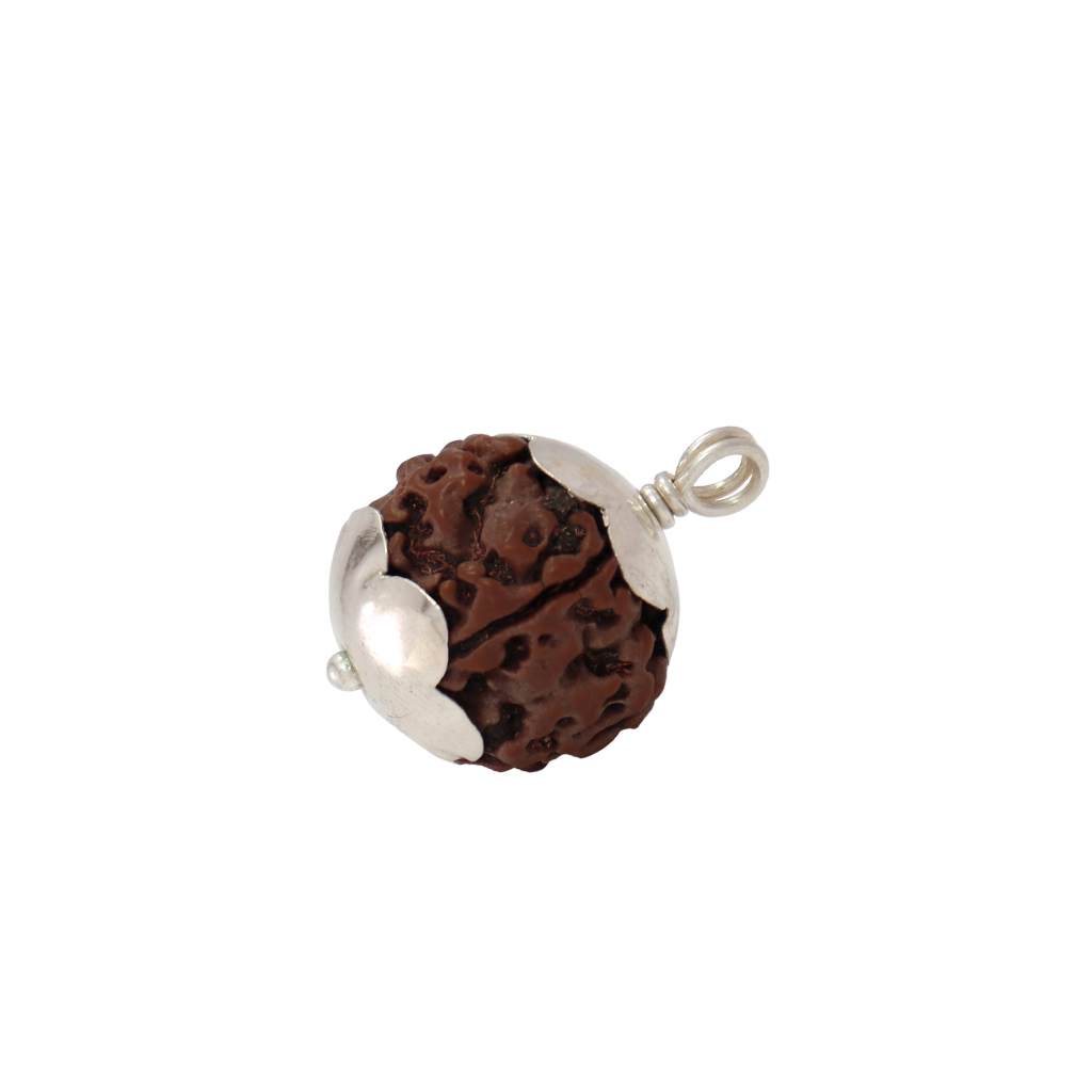 92.5 Silver Rudraksha Pendant (Locket/Dollar) – Spiritual Elegance