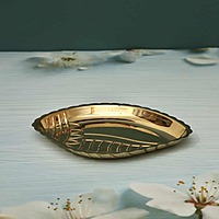 Unique Brass Shankh Design Plate / Thali for Pooja and Decor