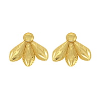 Gold tone flower necklace