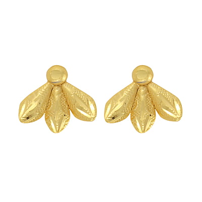 Gold tone flower necklace