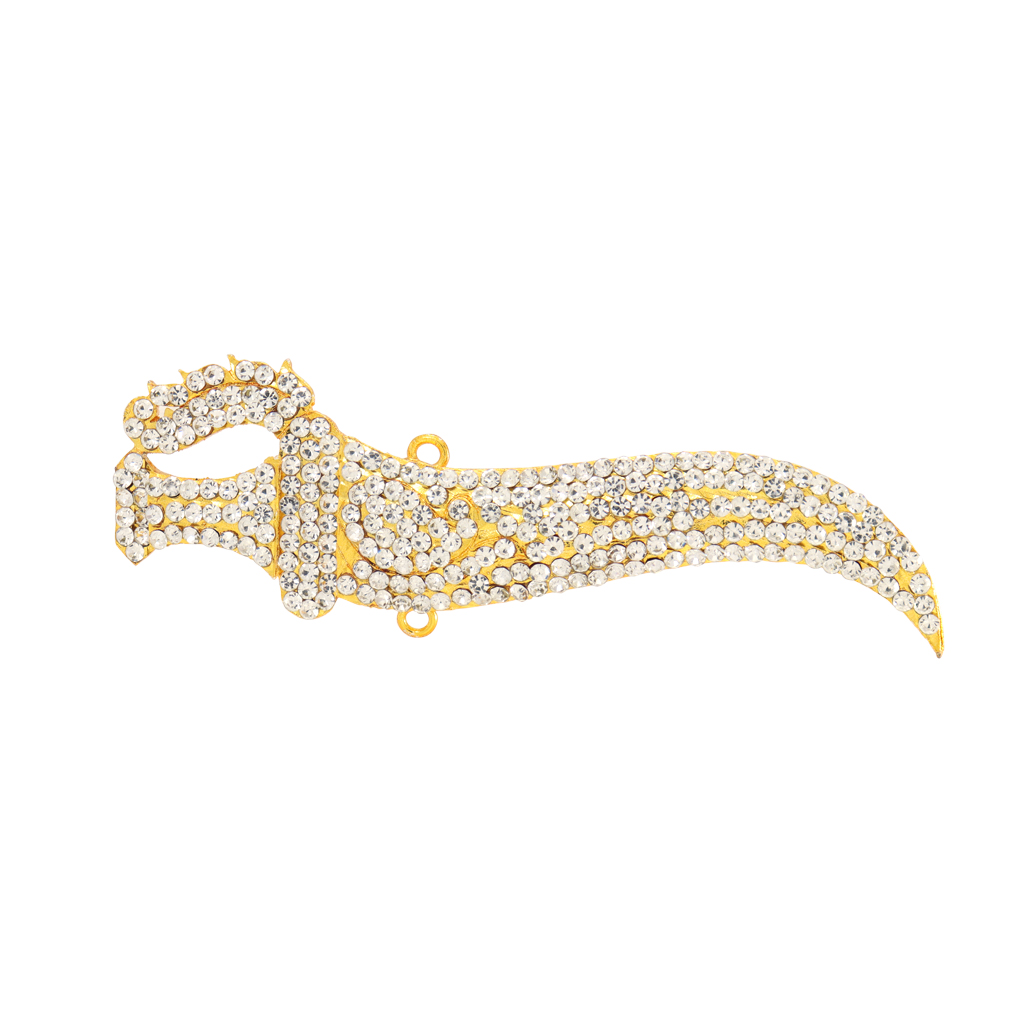 Gold-Plated Hindu Deity Sword/Knife Alangaram – Divine Ornament