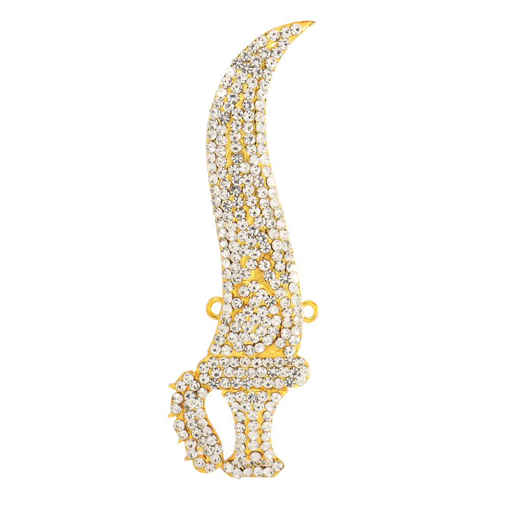 Gold-Plated Hindu Deity Sword/Knife Alangaram – Divine Ornament