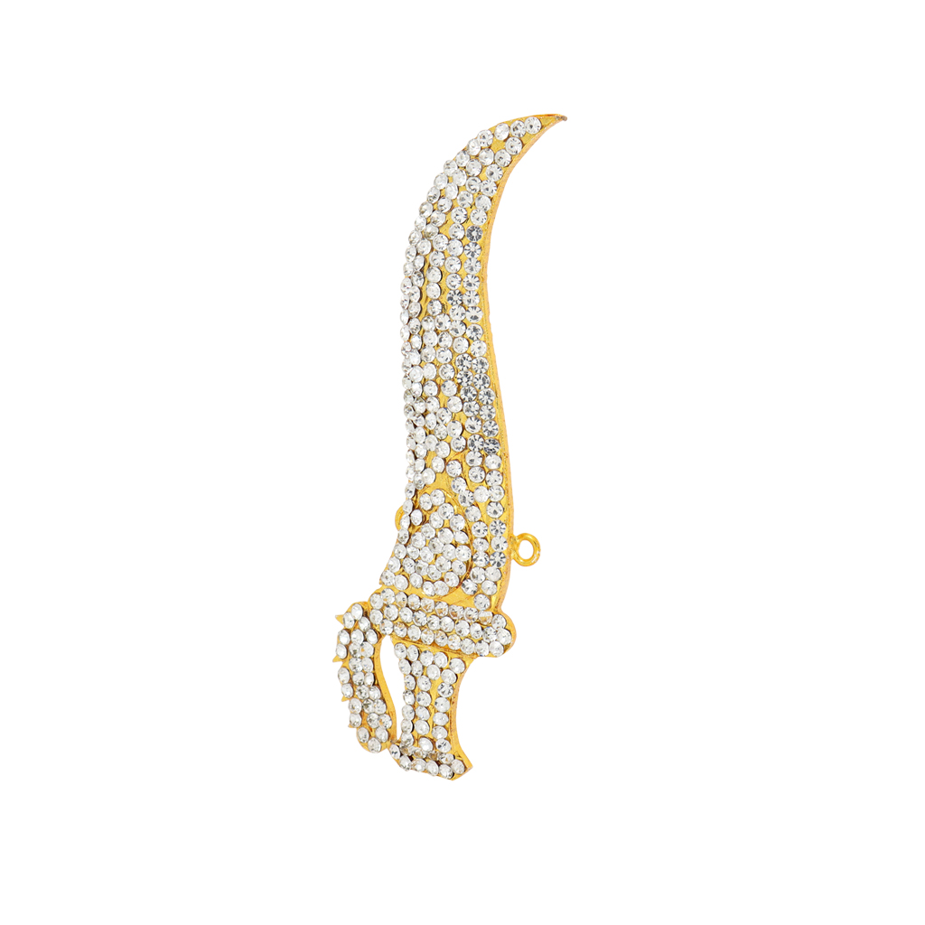 Gold-Plated Hindu Deity Sword/Knife Alangaram – Divine Ornament