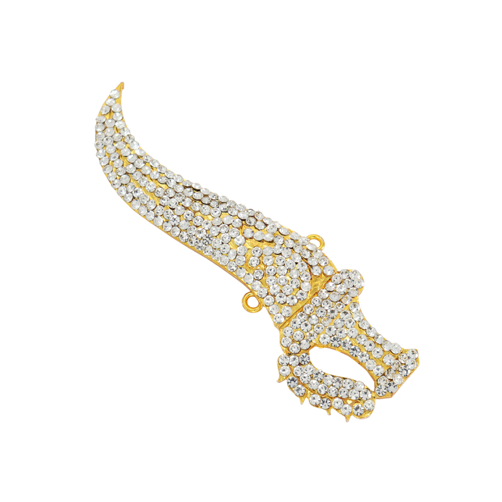 Gold-Plated Hindu Deity Sword/Knife Alangaram – Divine Ornament