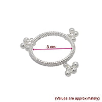 Silver Baby Anklet ( Karanai Kolusu with Salangai)