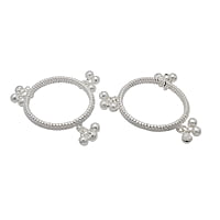 Silver Baby Anklet ( Karanai Kolusu with Salangai)