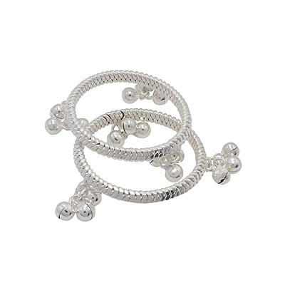 Silver Baby Anklet ( Karanai Kolusu with Salangai) Silver Baby Anklet ( Karanai Kolusu with Salangai)