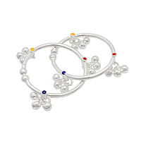 Silver Baby Anklet ( Kambi Kolusu with Salangai )