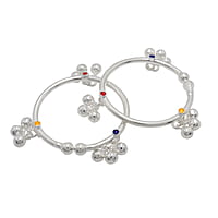 Silver Baby Anklet ( Kambi Kolusu with Salangai )