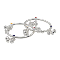 Silver Baby Anklet ( Kambi Kolusu with Salangai )