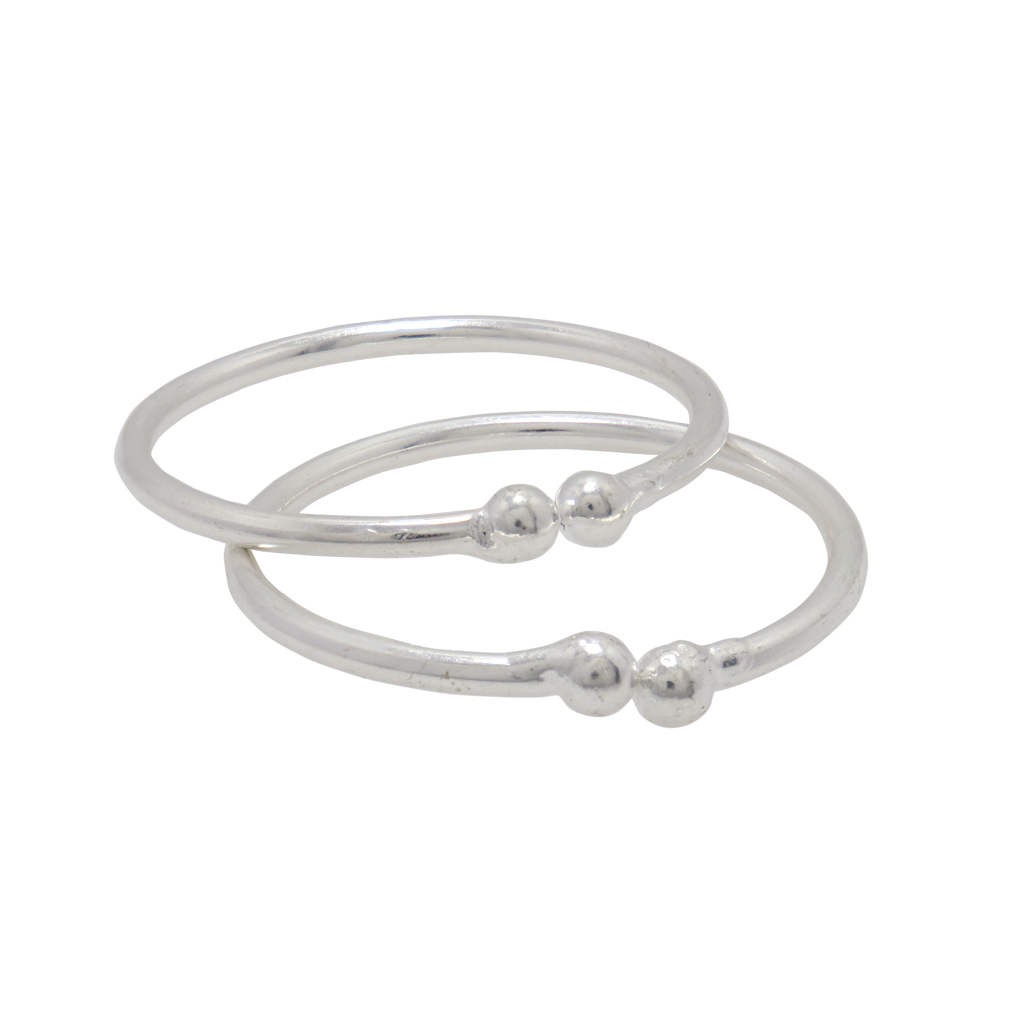 Silver Baby Anklet ( Kappu Kolusu)