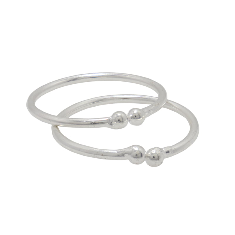 Silver Baby Anklet ( Kappu Kolusu)