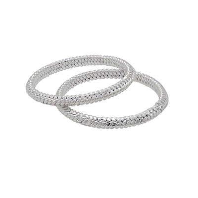 Silver Baby Anklet (Karanai Kolusu)