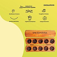 Enchantoys Vamanaguntalu 5-Pit Traditional Indian Board Game