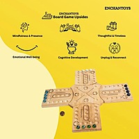 Pachisi Magnetic Wooden Board Game | Enchantoys Ludo India
