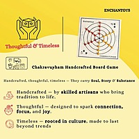 Chakravyuham by Enchantoys - a handcrafted Indian strategy board game that blends logic and fun