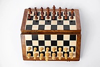 Chess Board Folding – 12-Inch Foldable Wooden Set with Magnetic Coins | Premium Travel Chess Game