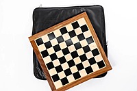 Handcrafted 15 Inch Chess Board with Fully Magnetic and with Leather Bag Pacakging