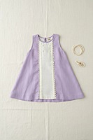 Provence Dress | Organic Cotton–Linen Panel Dress