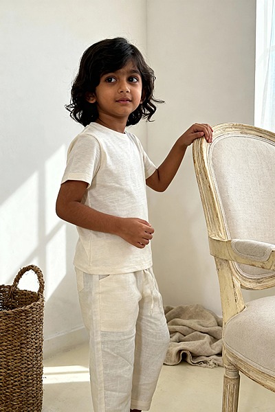 Positano Pants | Organic Cotton–Linen Blend