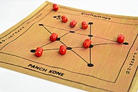 Panch Kone Board Game - Raw Silk