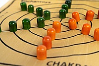 Chakravyuham by Enchantoys - a handcrafted  Raw Silk Indian strategy board game