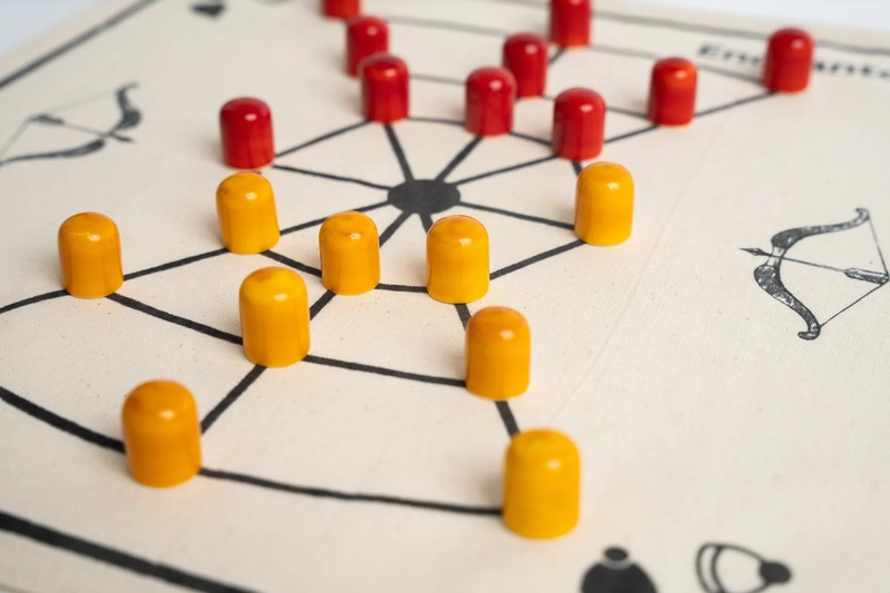 Dash Guti – Traditional Handcrafted Game on Cotton Fabric