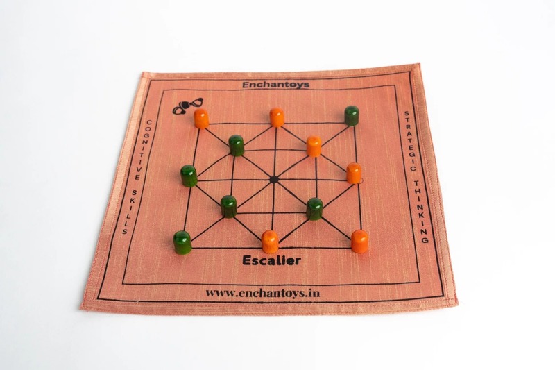 Enchantoys Escalier – Handcrafted Indian Traditional Strategy Board Game