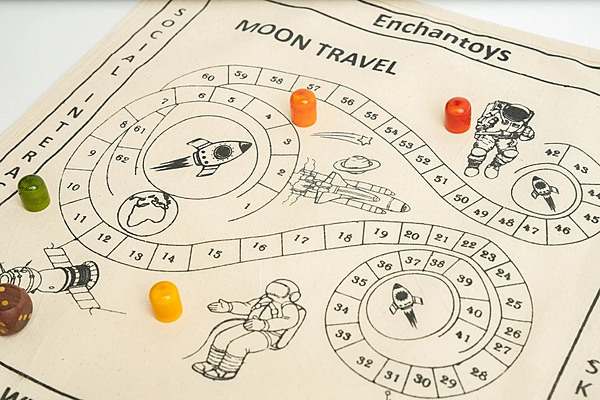 Moon Travel Game - Cotton Cloth