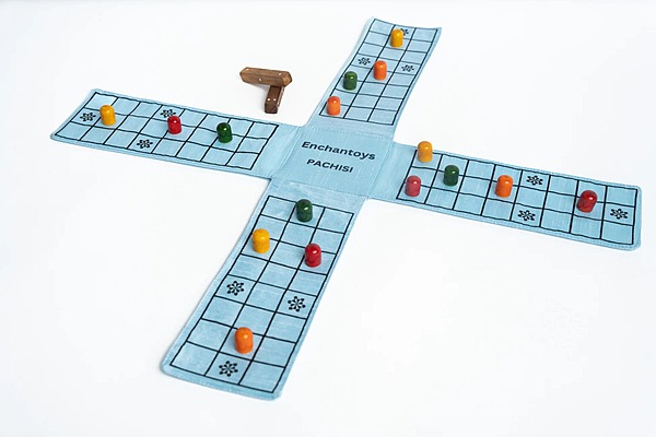 Pachisi – Heritage Indian Game on Raw Silk Cloth