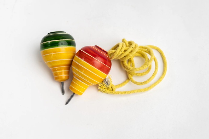 Latoo Set of 2 (Spinning Top) Game | Handcrafted Wooden Spinning Top for Kids and Adults
