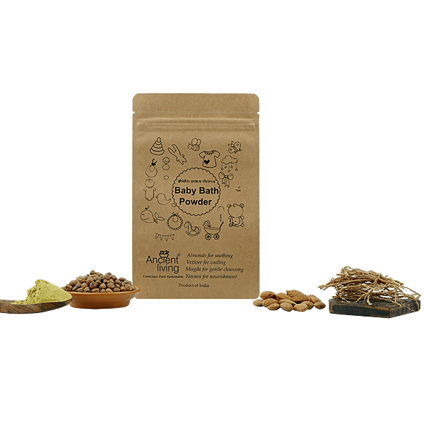 Ancient Living Baby Bath Powder Pouch - 100 gm