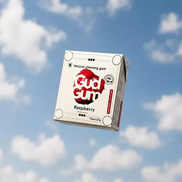Raspberry Natural Chewing Gums