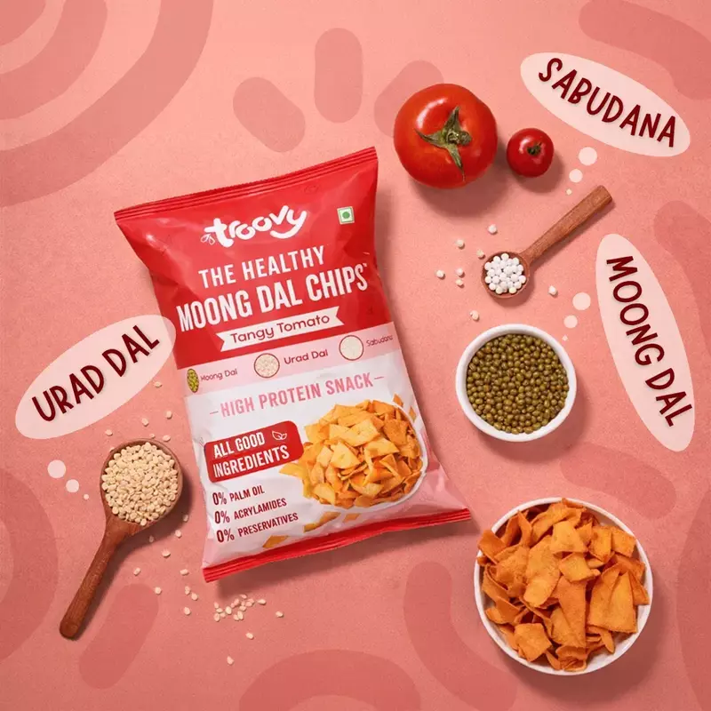 Moong Dal Chips (Tangy Tomato)