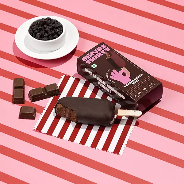 MINUS THIRTY Double Chocolate Ice Cream Sticks