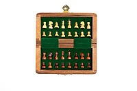 Chess Board – 5-Inch Fully Magnetic Foldable Set in Premium Wood with Handcrafted Coins