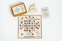 Deers and Leopard – Traditional Strategy Game on Cotton Fabric