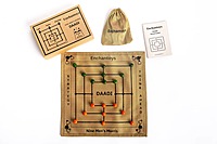 Daadi Board Game on Raw silk – Handcrafted, Eco-Friendly Strategy Game