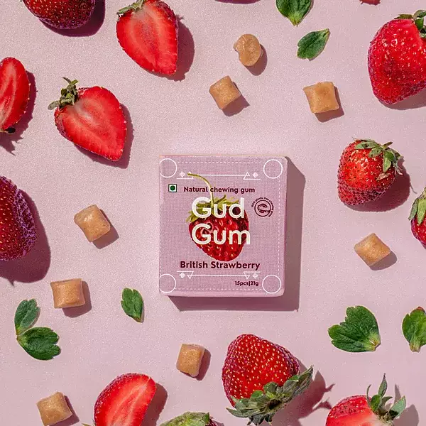 Strawberry Natural Chewing Gums
