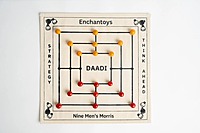 Daadi Board Game on Cotton Fabric – Handcrafted, Eco-Friendly Traditional Indian Strategy Game