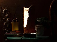 Idhah Fissured Timber Table Lamp