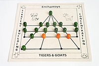 Puli Meka Peeta – Indian Strategy Game in Cotton (Tigers and goats)