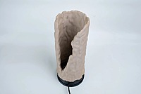 Idhah Fissured Timber Table Lamp